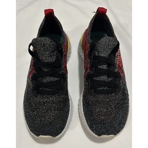 Nike Epic React Flyknit 2 GS Black/Hyper Jade‎ AQ3243-007 Kids Size 3.5